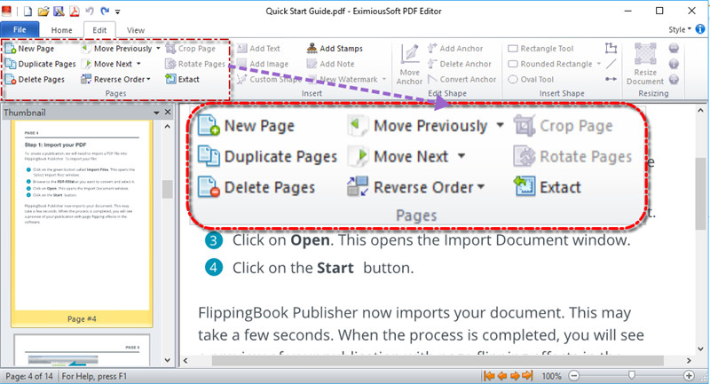Manage PDF Pages