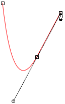 Starting to drag second smooth point