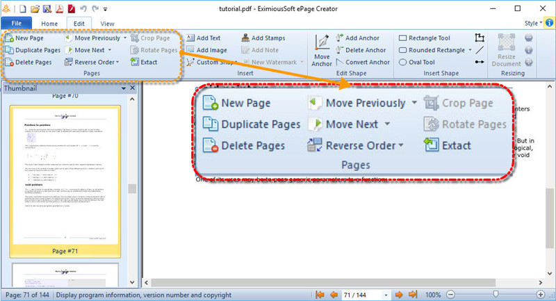 Manage PDF Pages