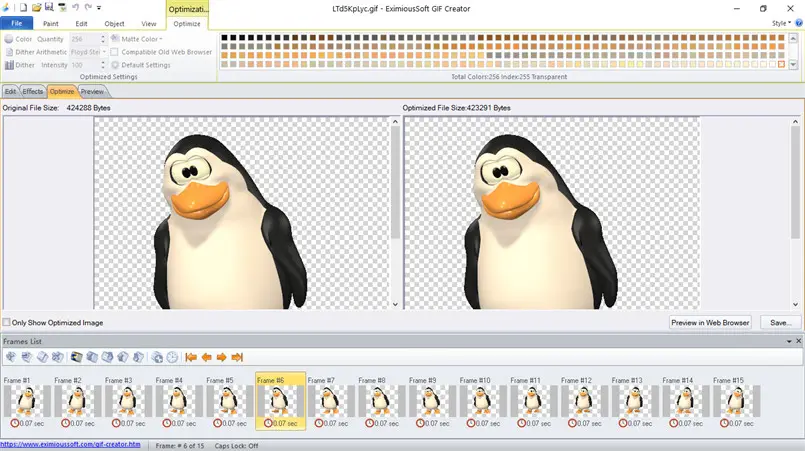 Optimize GIF Animation