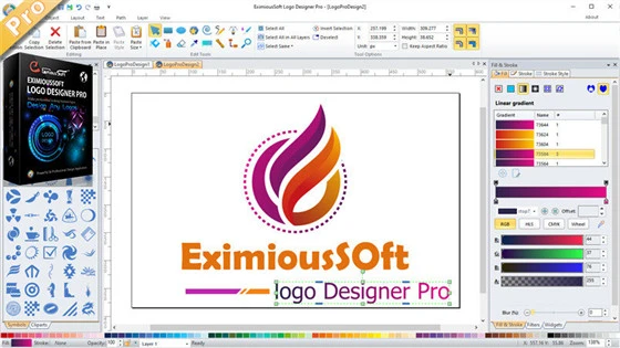 Logo creation - Main Interface of Logo Designer Pro
